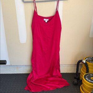 Nicole Miller Hot Pink Slip Dress